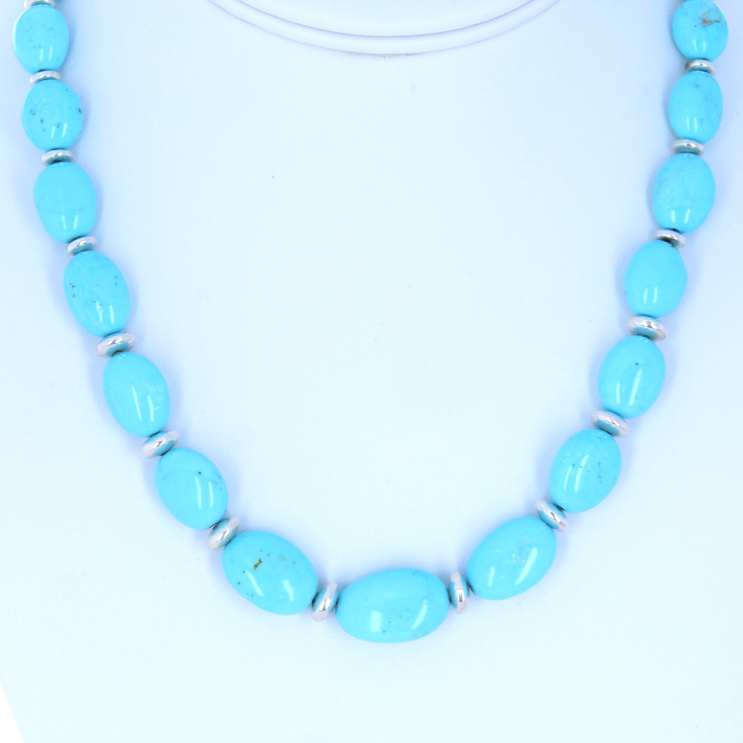 Exquisite Sky Blue Nacozari Turquoise Necklace Southwestern