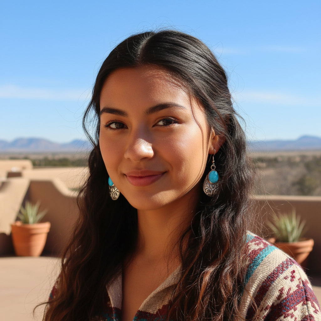 Stunning Blue Bird Sterling Earrings Etched Teardrops