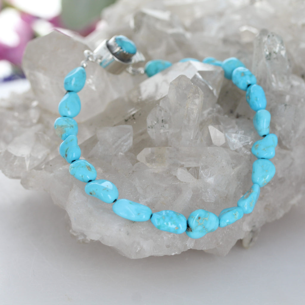 KINGMAN TURQUOISE BRACELET Sterling Silver Southwestern