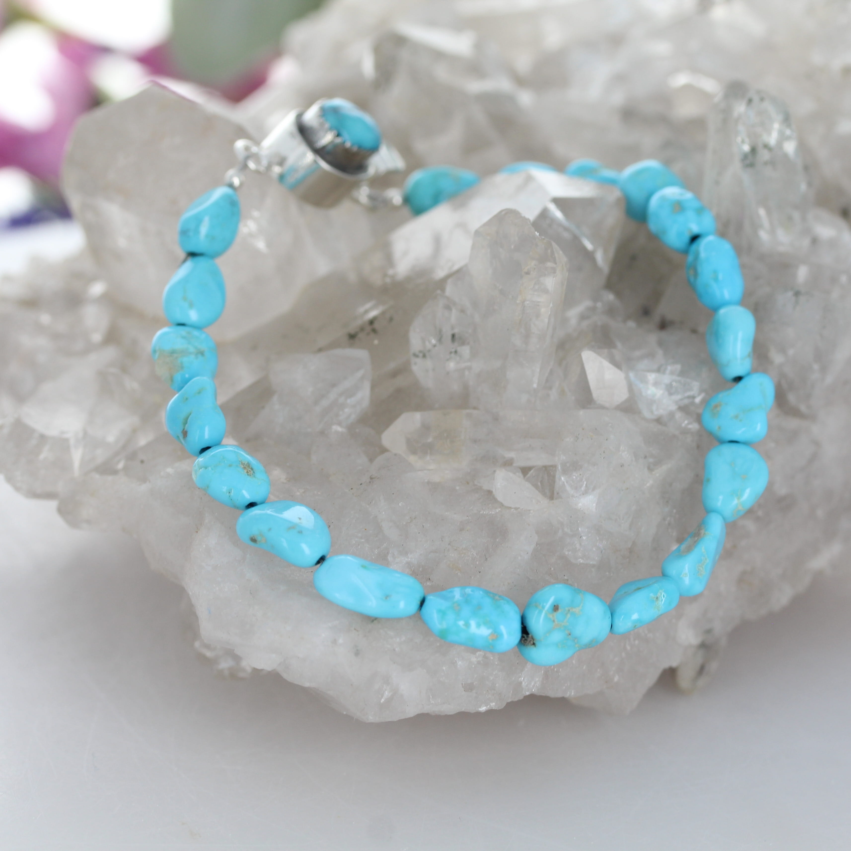 KINGMAN TURQUOISE BRACELET Sterling Silver Southwestern