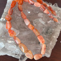 Gorgeous AAA Light Orange Sunset Mexican Opal Beads Potato Shape