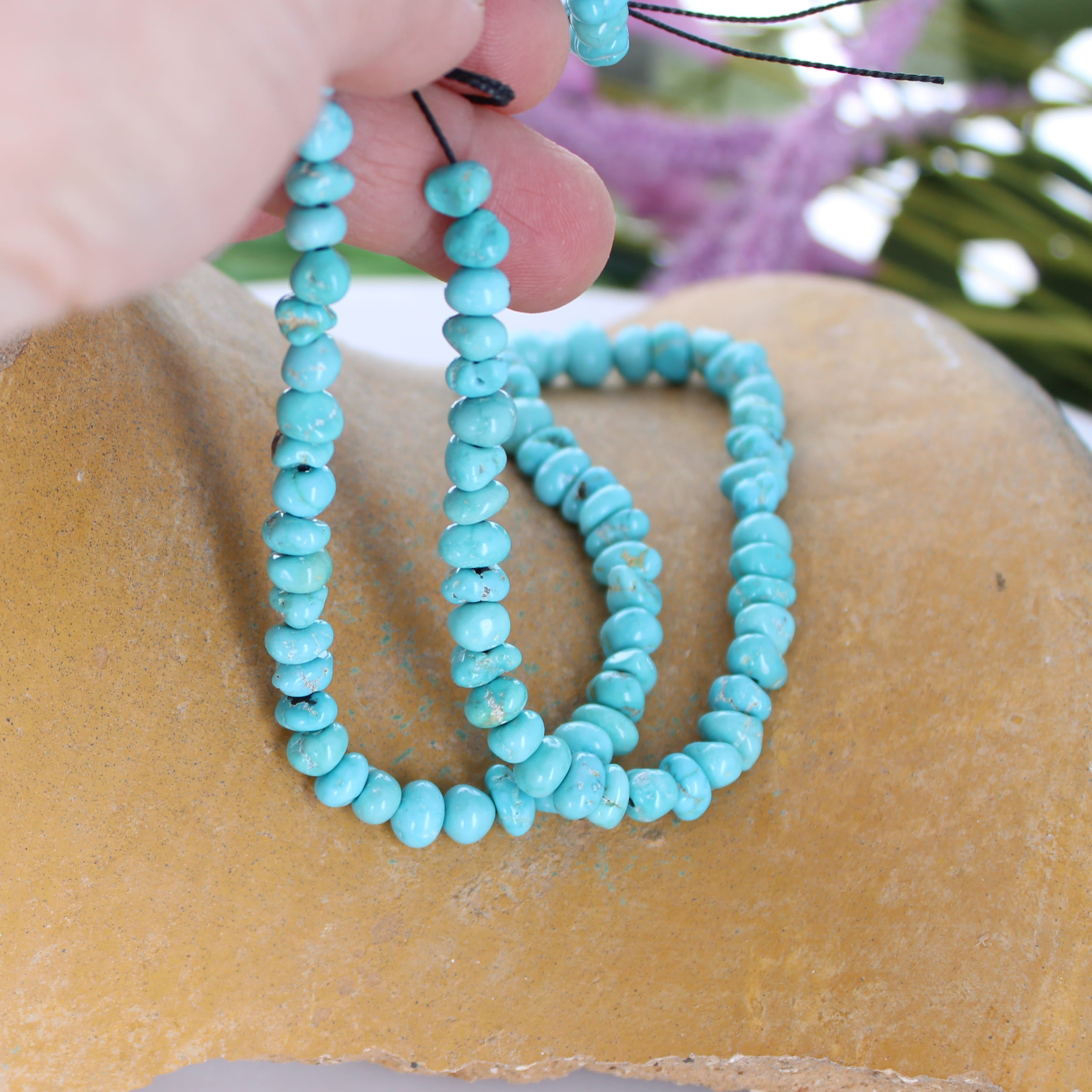 AAA Deep Sky Blue Lone Mountain Turquoise Beads 5-8mm