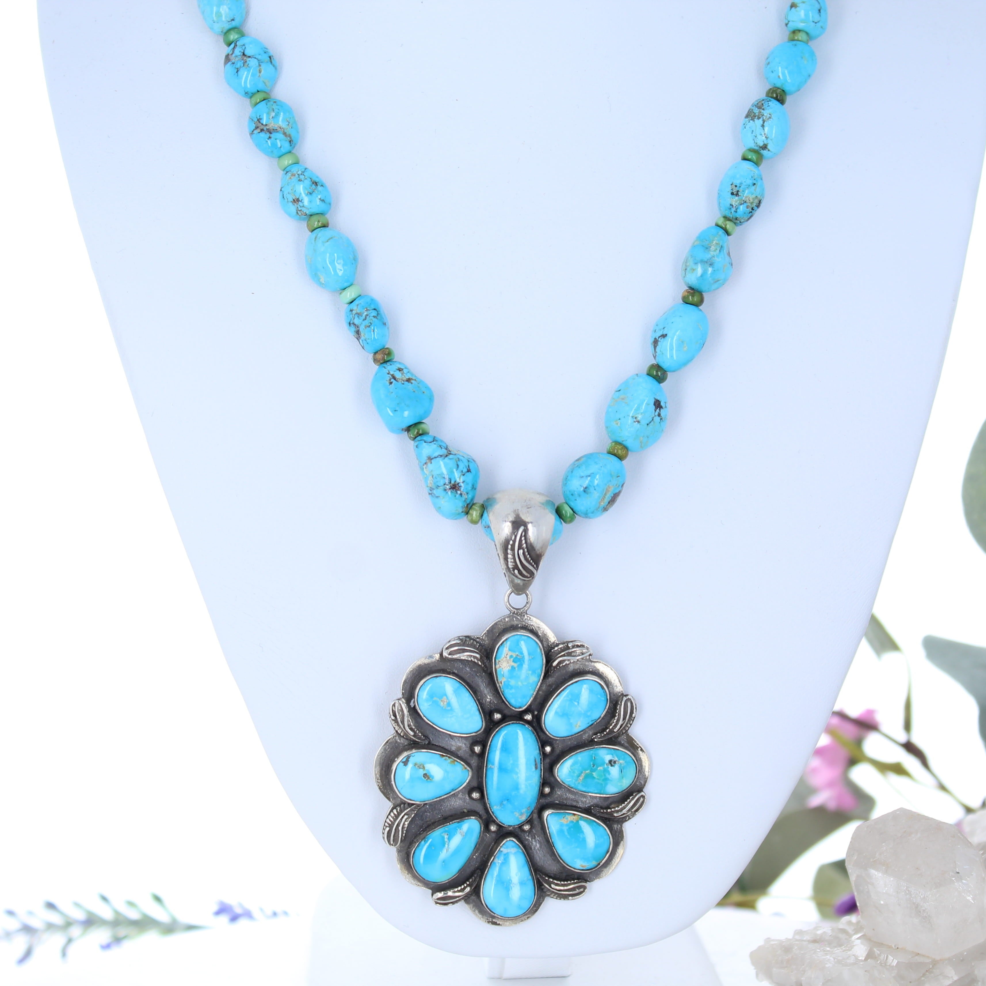 Blue Ridge Orvil Jack Naja Moon Necklace Sterling Southwest Beauty