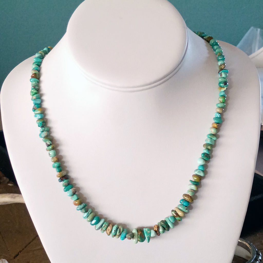 CARICO LAKE TURQUOISE Beads Necklace 21" NewWorldGems
