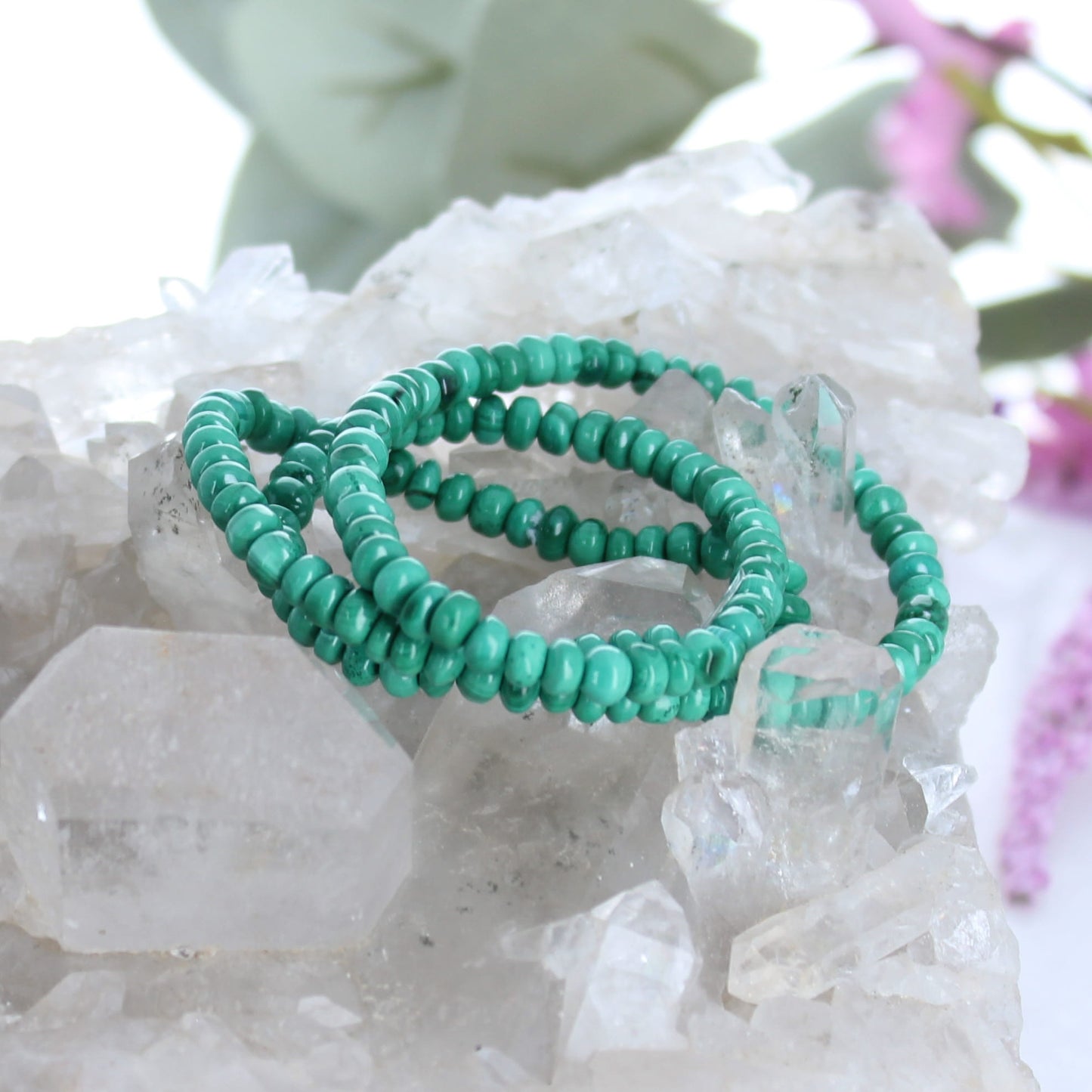 Arizona Malacite Rondelle Beads 4.5mm