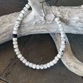 AAA White Nevada Turquoise White Buffalo Beads Pueblos 5x4mm 8"