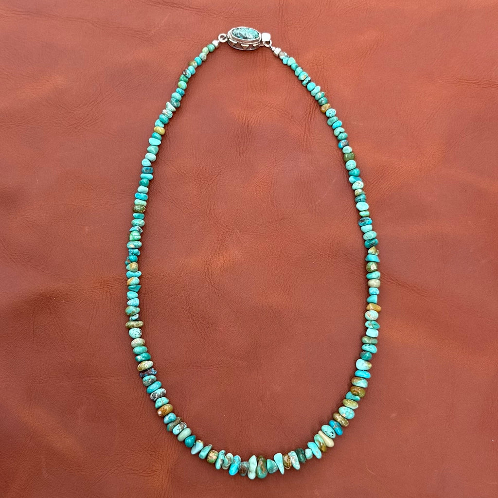 CARICO LAKE TURQUOISE Beads Necklace 21" NewWorldGems