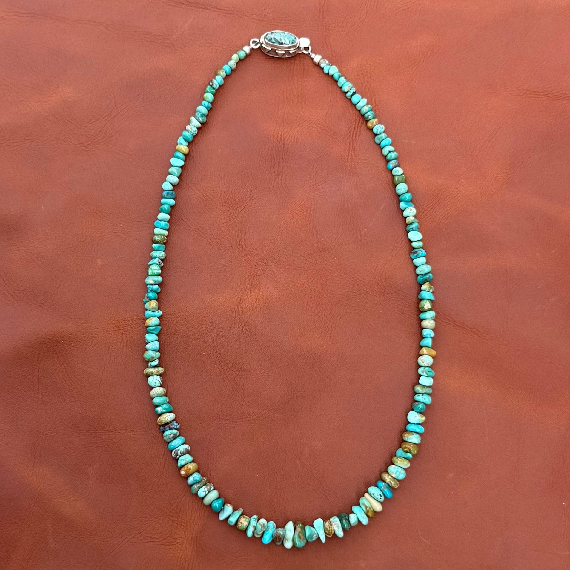 CARICO LAKE TURQUOISE Beads Necklace 21" NewWorldGems