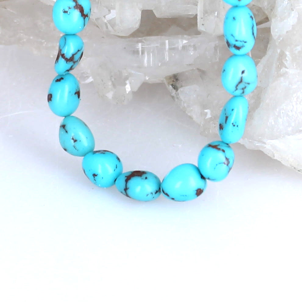 Egyptian Turquoise Beads Strand 5.5-7mm 7"