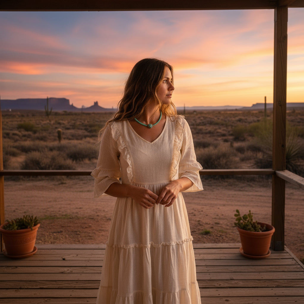 Bright Sky Blue Kingman Turquoise Necklace Button Shape with Pendant Sterling 17.5"