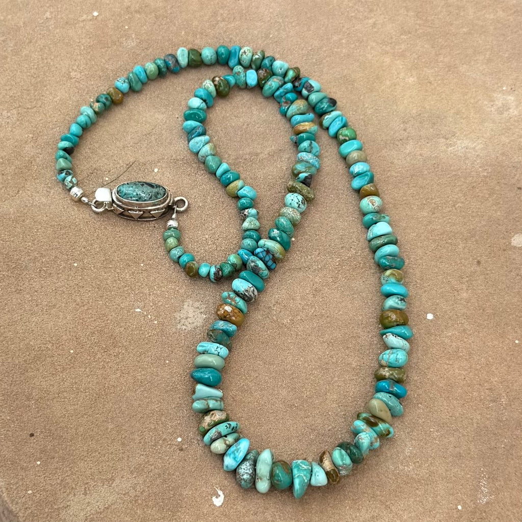 CARICO LAKE TURQUOISE Beads Necklace 21" NewWorldGems