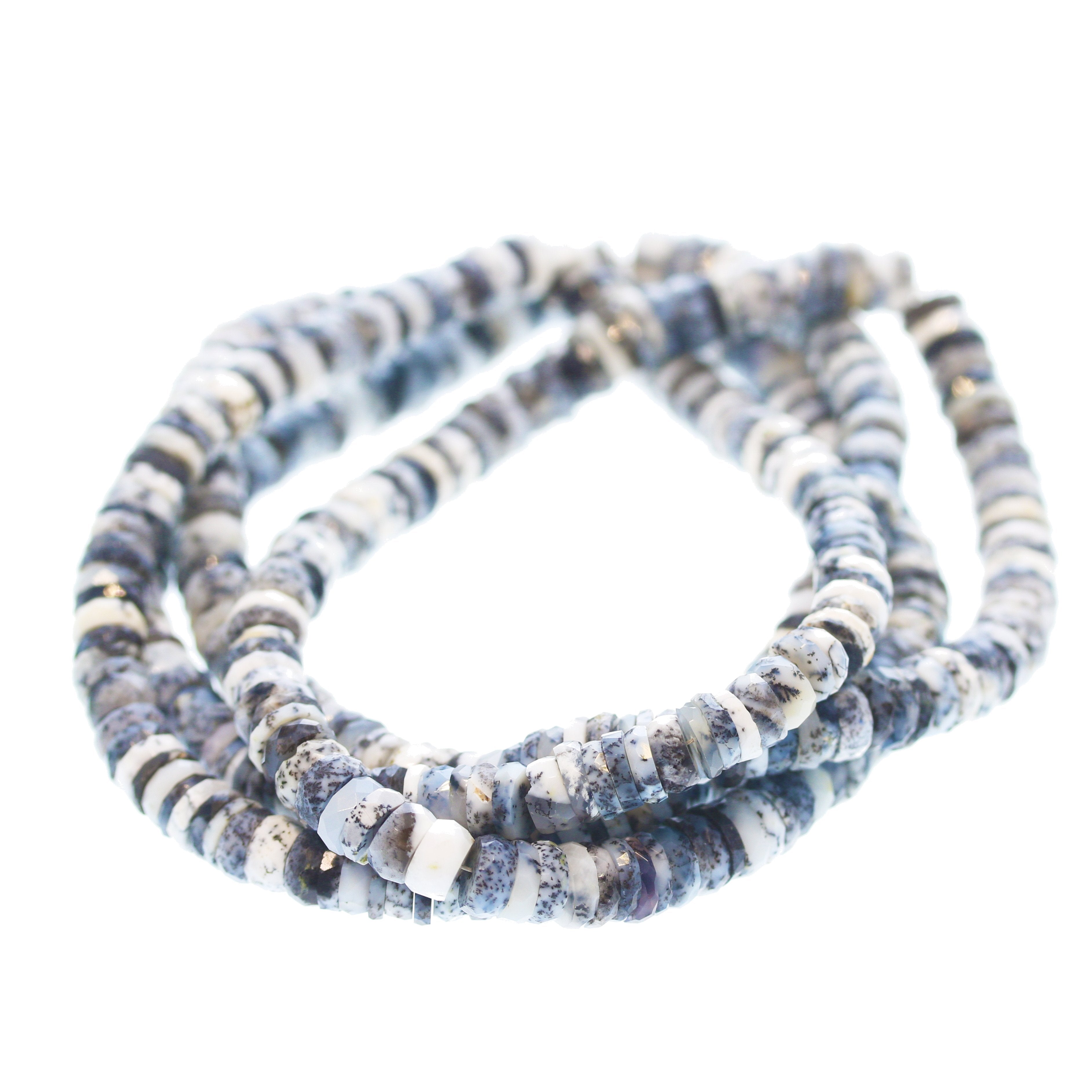 Montana Opal 6.5Mm Faceted Discs 8" -NewWorldGems