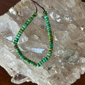 Sonoran Gold Turquoise Beads Lime Green Blue 4mm Rondelles 5"