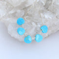 Bright Blue TURQUOISE Beads Briolettes 5 Pcs