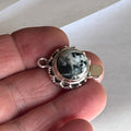 AAA Large White Buffalo Clasp Sterling 13.5mm Granulated Ball Design