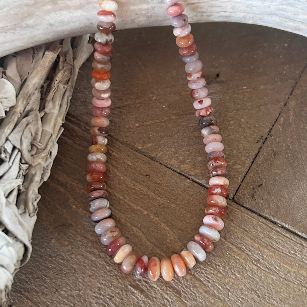 Gorgeous Mexican Opal Beads Rondelles Sunset Multi Color Graduated 5 to 8mm