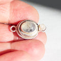 Speckled Montana Agate Sterling Silver Clasp Southwest Style