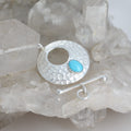 AAA Sleeping Beauty Turquoise Toggle Clasp Sterling Silver 6x8mm