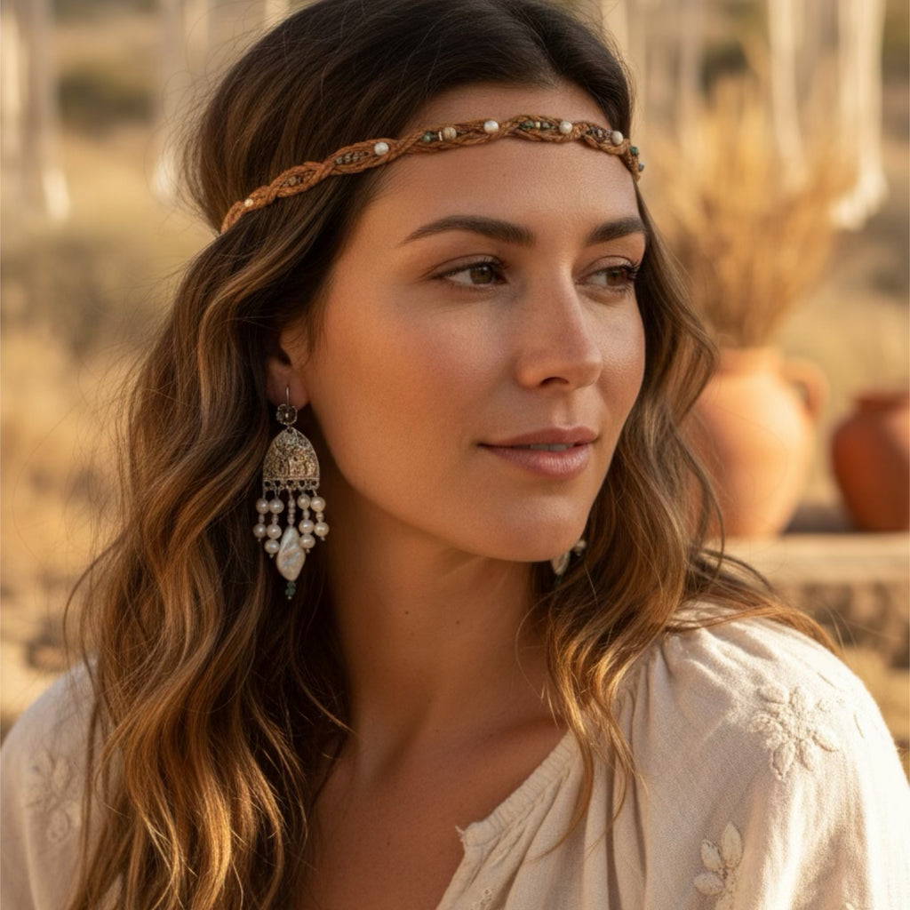 Cream Pearl Wedding Earrings Sterling Cathedral Dangles