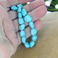 Sierra Nevada Turquoise Beads Nevada Potato Shape 7.5"