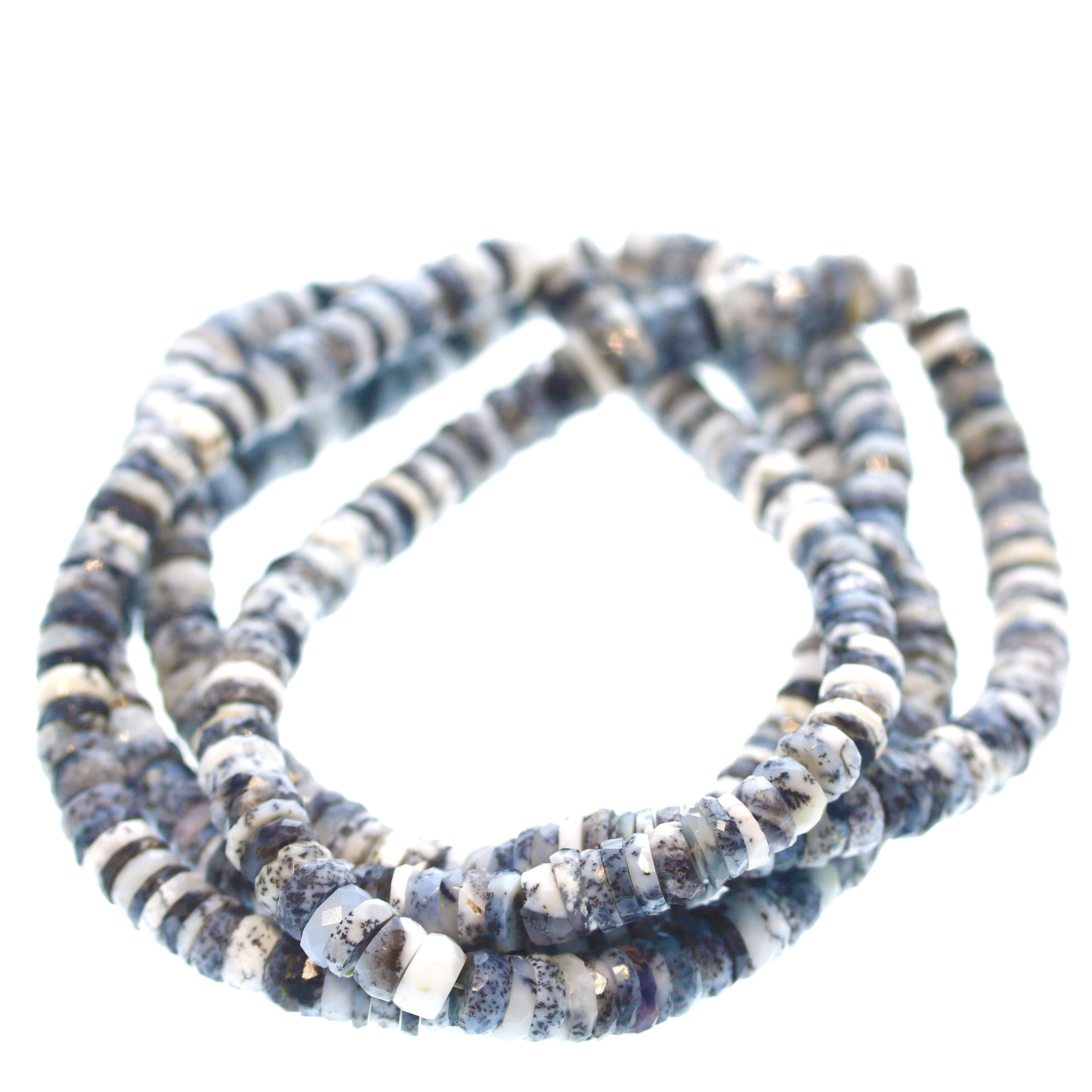 Montana Opal 6.5Mm Faceted Discs 8" -NewWorldGems