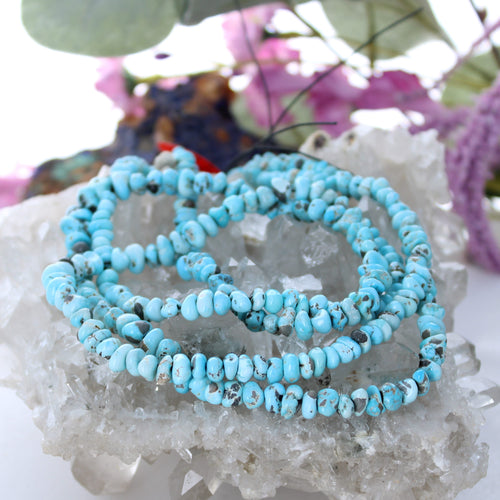 AAA Ethereal Sky Blue Matrix Lone Mountain Turquoise Beads 4-7mm