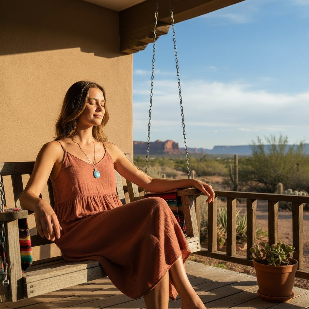 LARIMAR PENDANT Large Free Form Sterling Silver #2