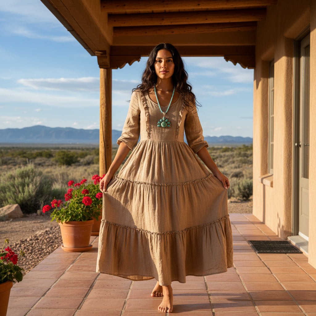 Gorgeous Sonoran Gold Turquoise Rising Sun Pendant Sterling