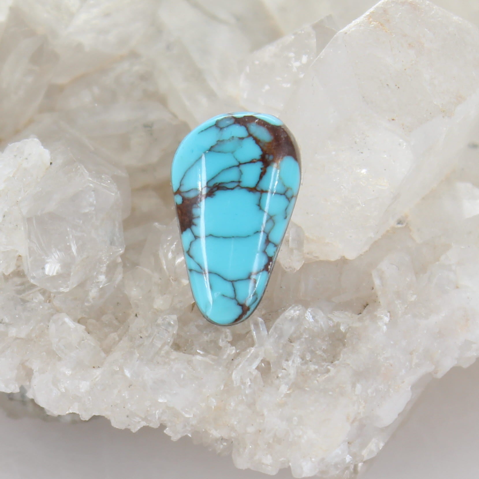 EGYPTIAN TURQUOISE Teardrop Shaped Cabochon Beauty Large