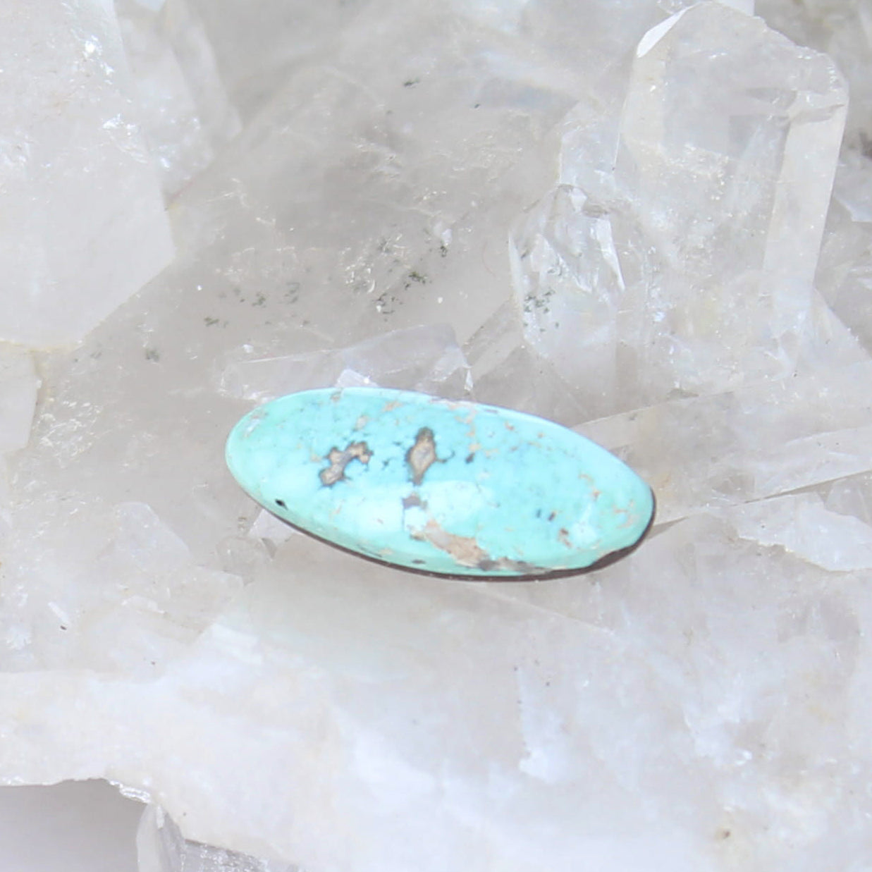 AAA White Water MEXICAN TURQUOISE Cabochon 23x10mm