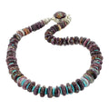 PURPLE SPINY OYSTER Sleeping Beauty Turquoise Necklace 18" New World Gems