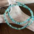 MEXICAN CAMPITOS Multi Color Turquoise Beads Necklace Buttons Rondelles 5.5mm