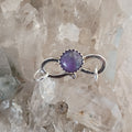 AAA Royal Purple Sugilite Sterling S Shaped Clasp Sterling Silver Southwestern 8.8mm