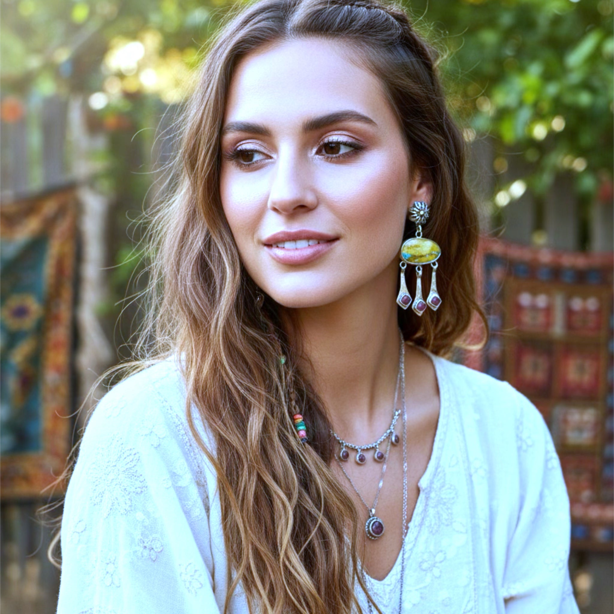 Nevada Royston Turquoise Dangle Earrings Sterling Purple Spiny Oyster