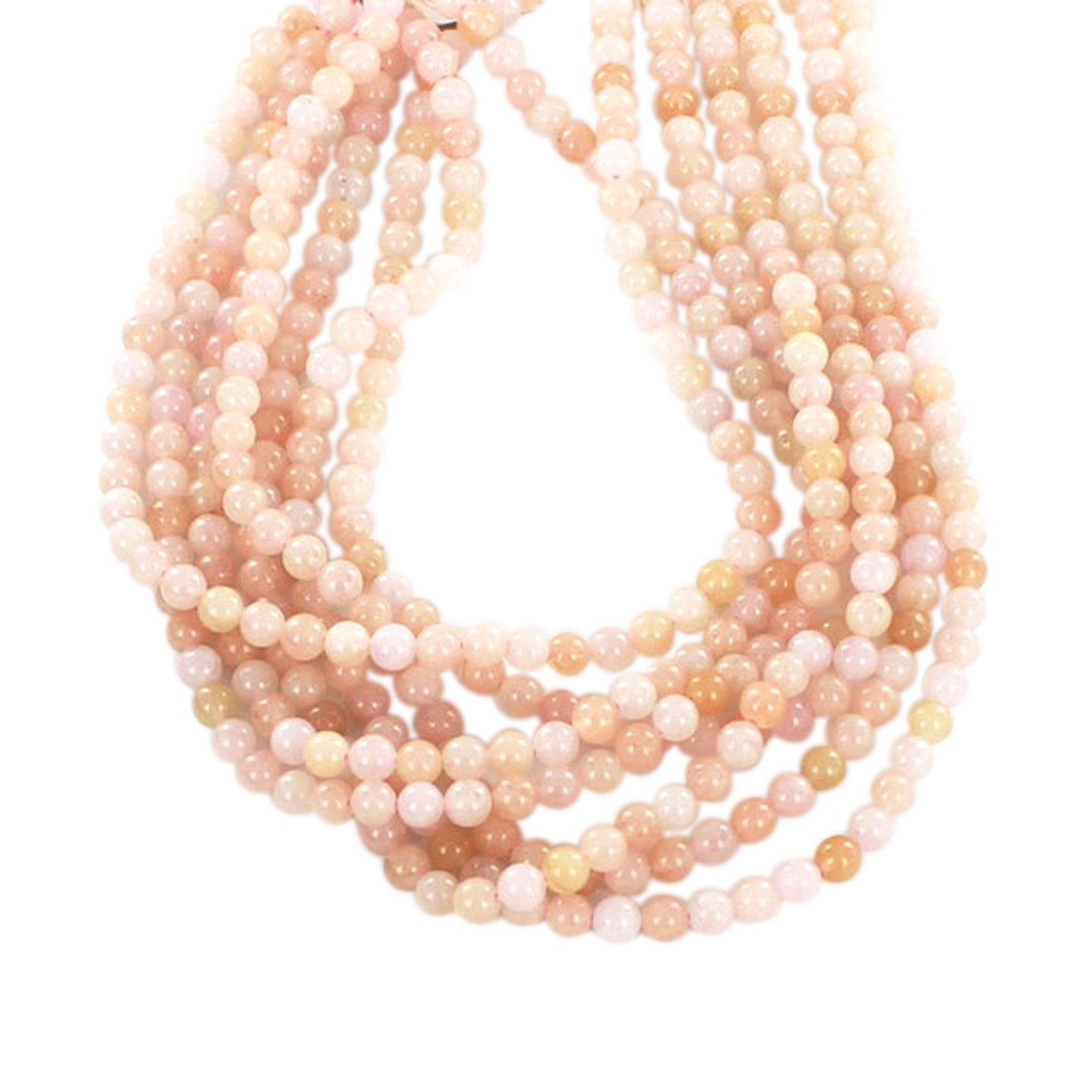 Pink Morganite 6Mm Round Beads 16"