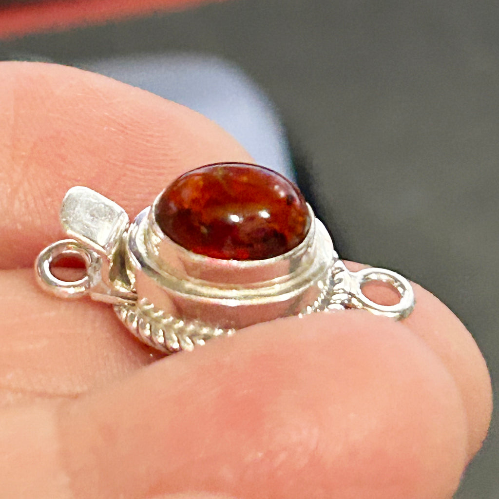 AAA BALTIC CHERRY Copal Clasp Free Form Twist Wire Design