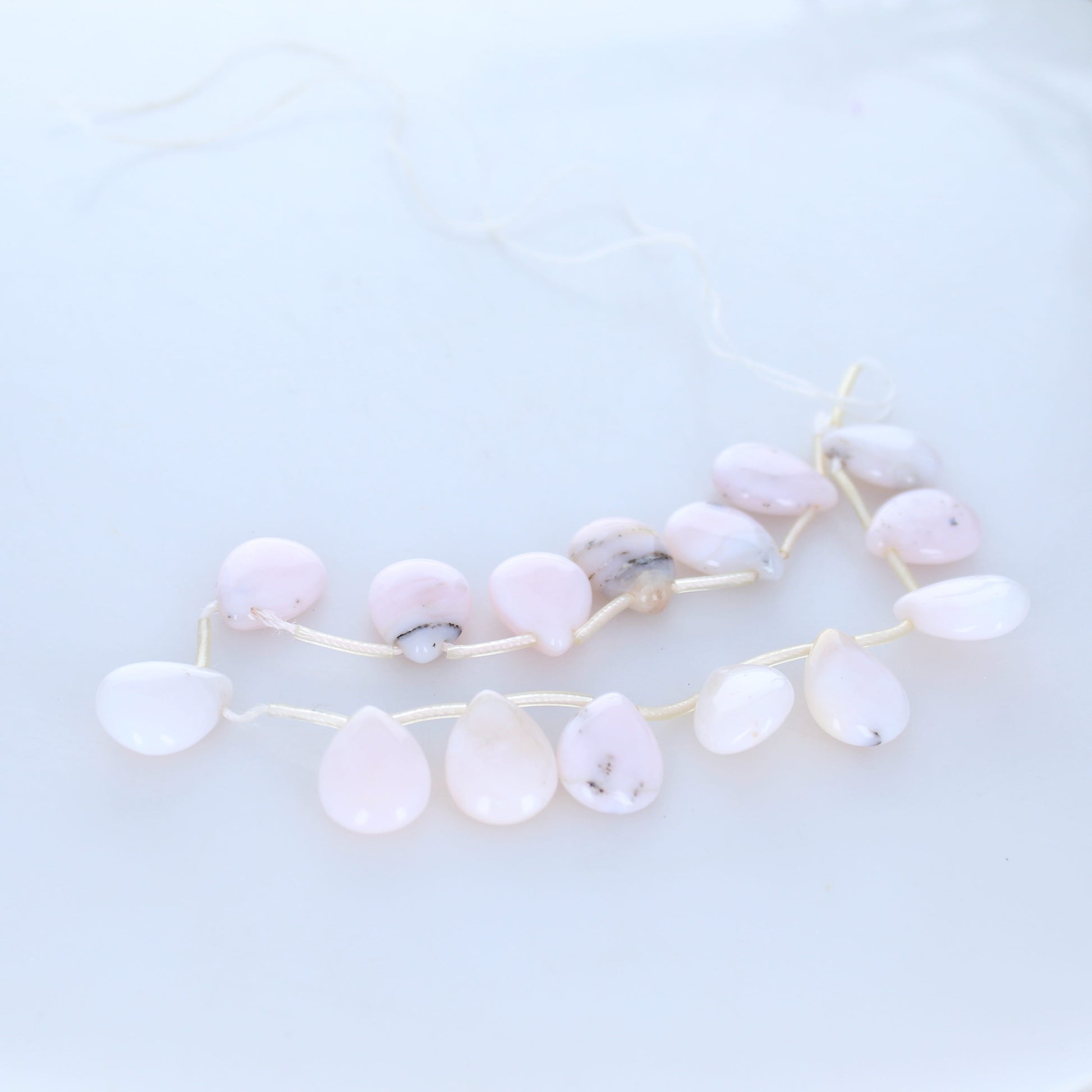 Pink Peruvian OPAL Beads Pendants Briolettes -NewWorldGems