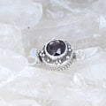AAA Faceted Garnet Clasp Ball Design 7x8mm #2