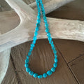 AAA Egyptian Prince Mine Turquoise Beads Strand 5x7 to 8x6.5mm Ovals 16"