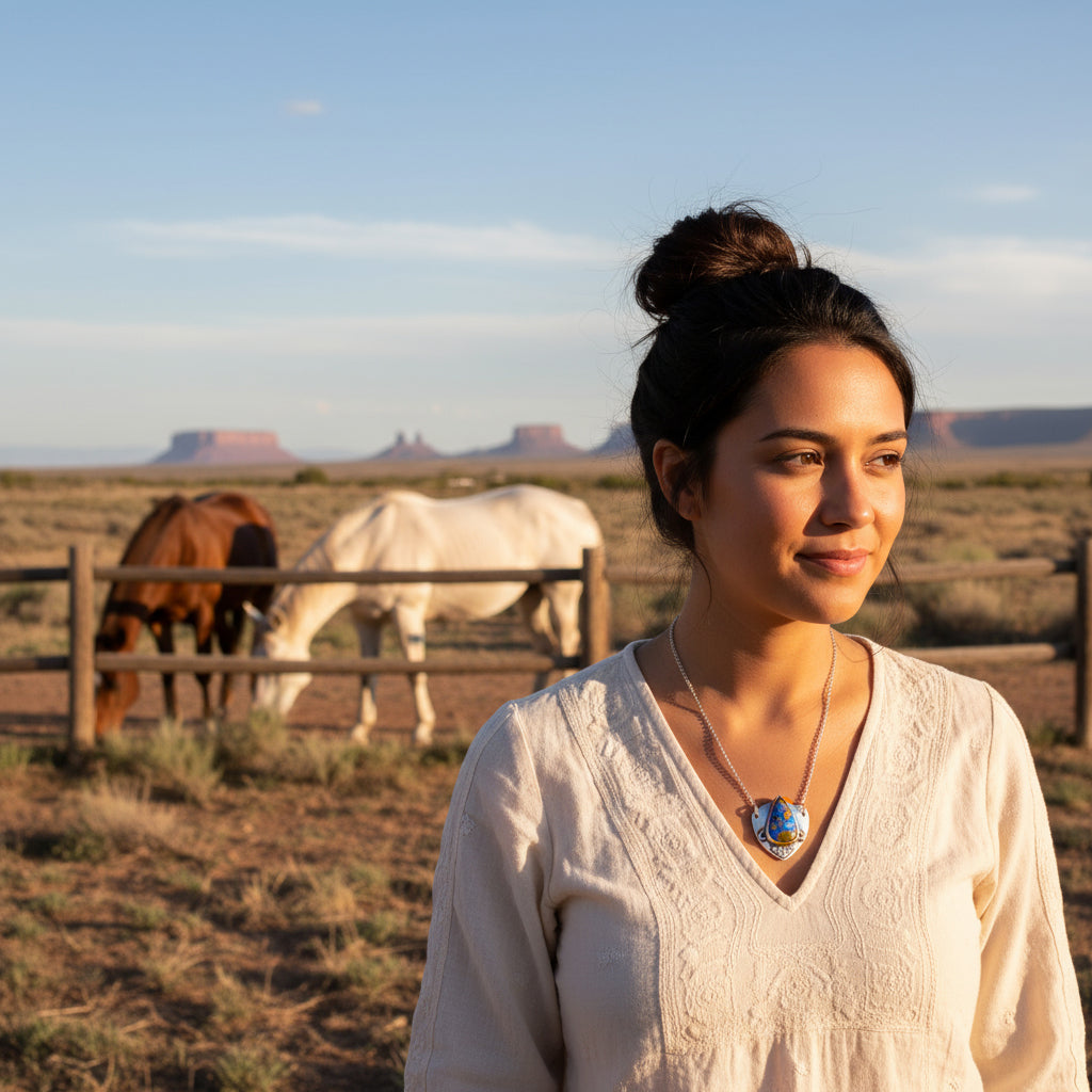 Magical Midnight Blue AZURITE Shield Pendant Sterling Southwest Arizona