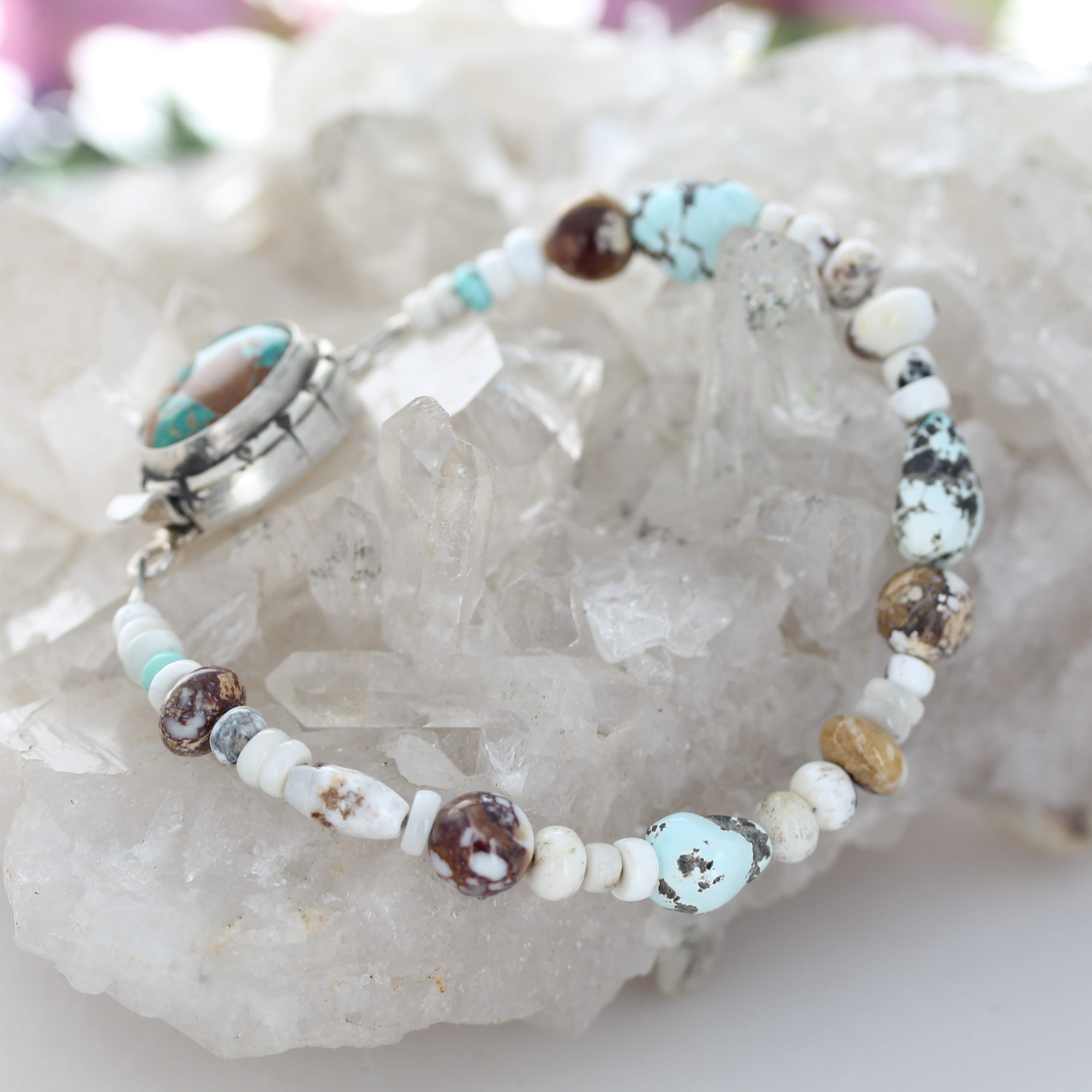 White Buffalo Wild Horse Bracelet Southwest Elegance NewWorldGems