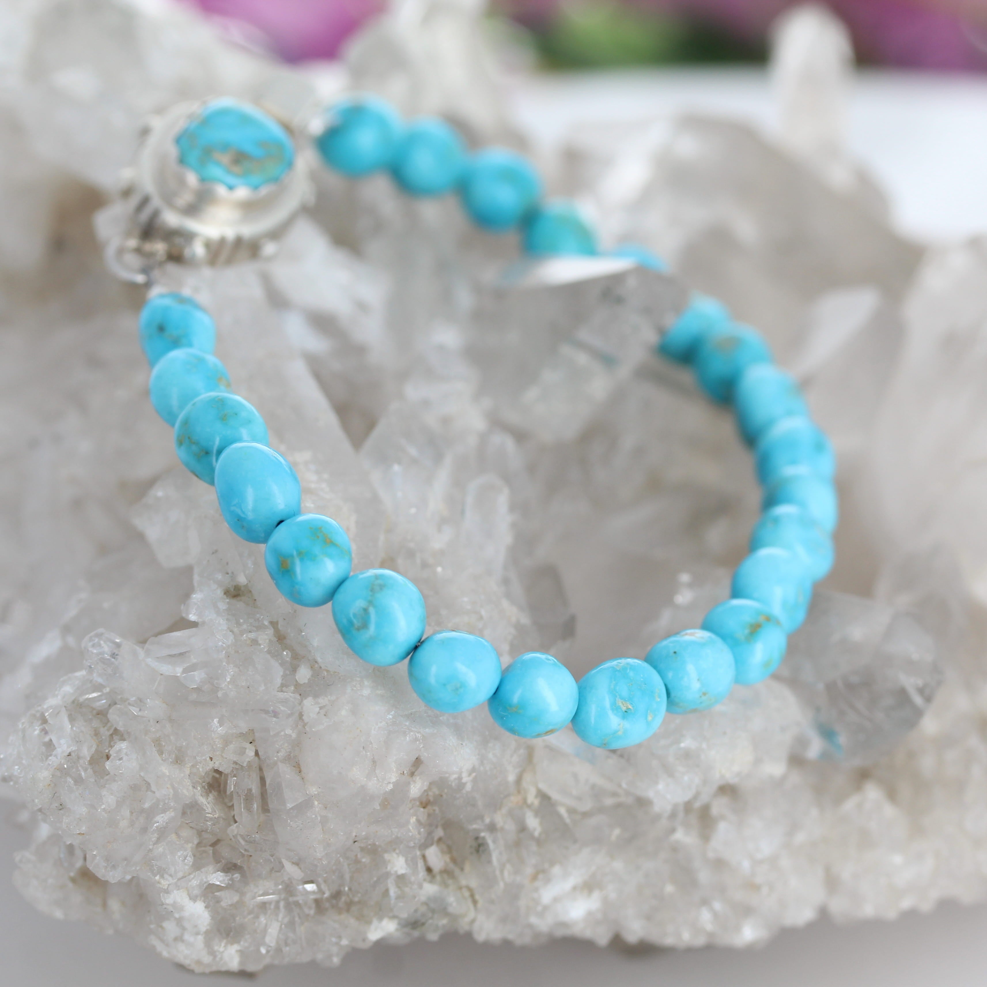 Blue Bird Nevada Turquoise Bracelet Sterling Silver