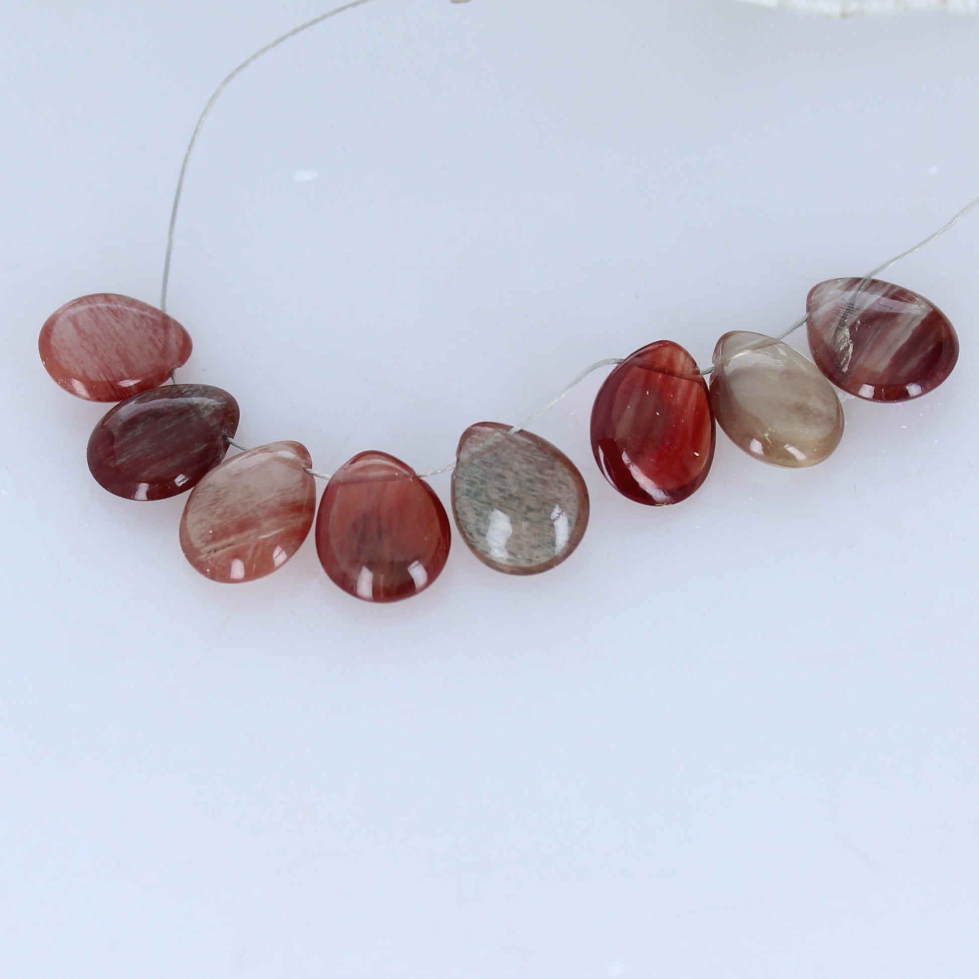 Andesine Briolettes Set Of 8 Pcs 10-11mm -NewWorldGems