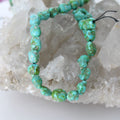 Goirgeous Sonoran Gold Turquoise Beads Blue and Lime 8"