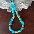 Multi Color Campitos Turquoise Beads Potato Ovals 6.5x7mm 16"