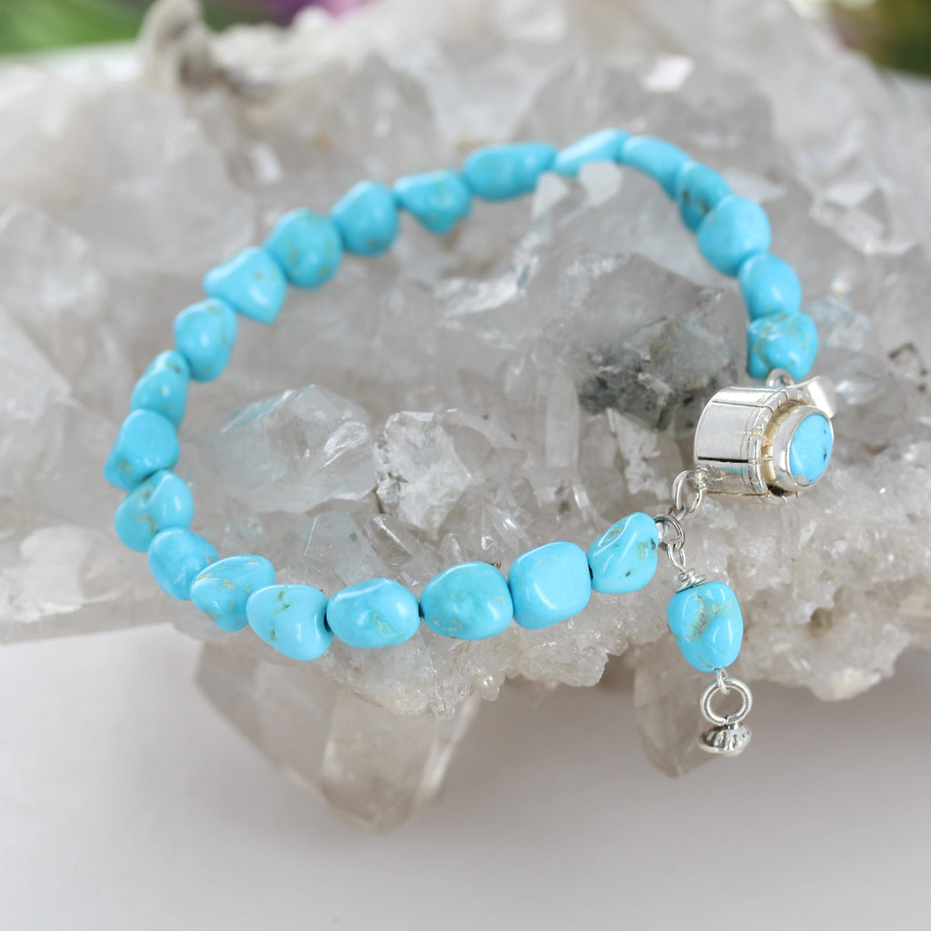 KINGMAN TURQUOISE BRACELET Sterling Silver Southwestern