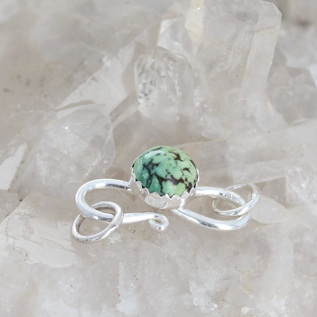 Nevada New Lander Turquoise Clasp Sterling 8mm S Clasp