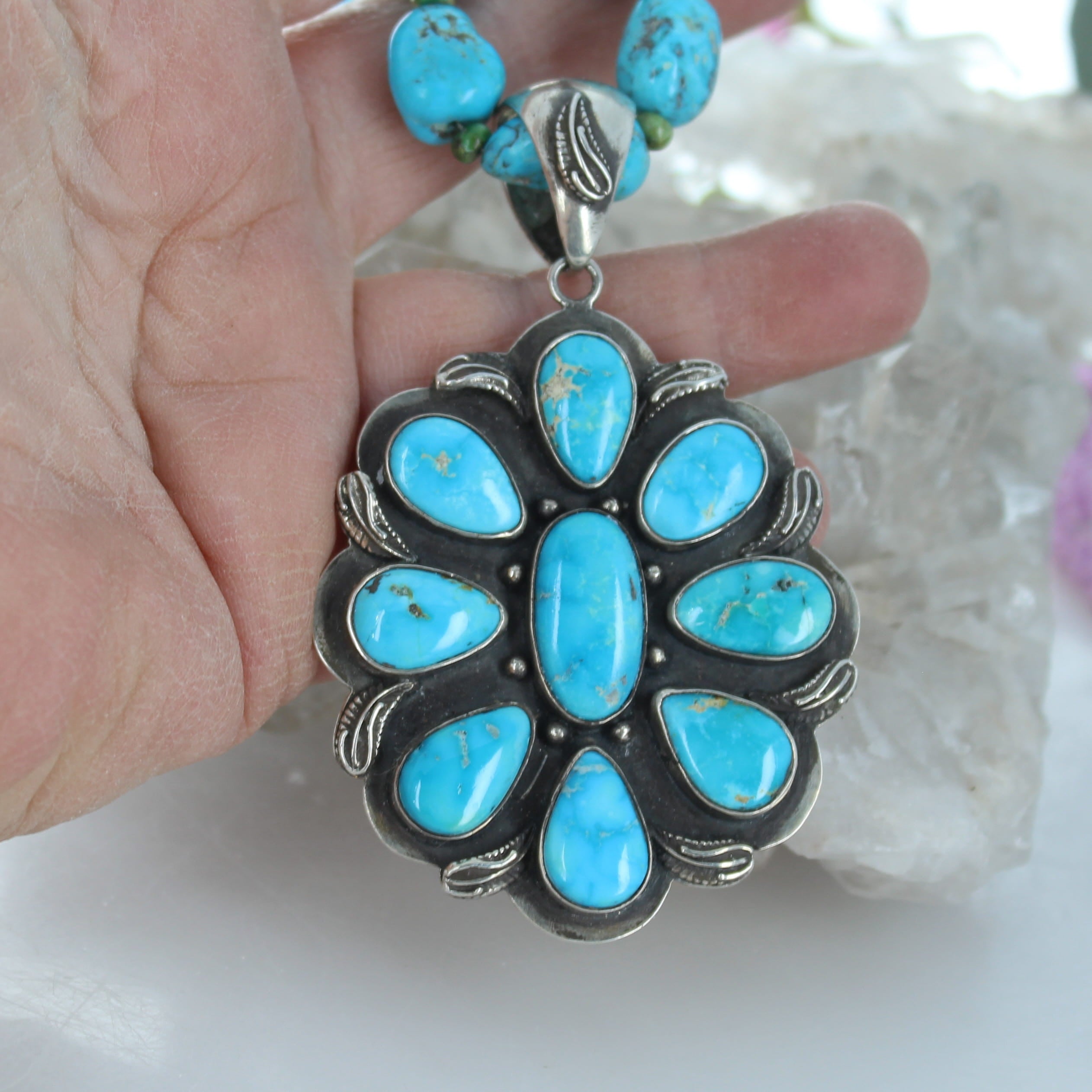 Blue Ridge Orvil Jack Naja Moon Necklace Sterling Southwest Beauty