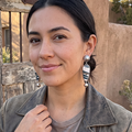 AAA WHITE BUFFALO Turquoise and Navajo Pearl Earrings Sterling 2.5"