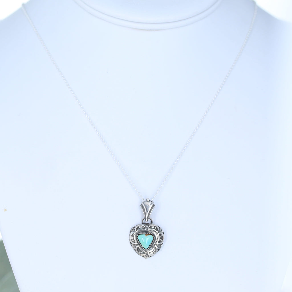 Carico Lake Concho Cow Girl Pendant Sterling Silver